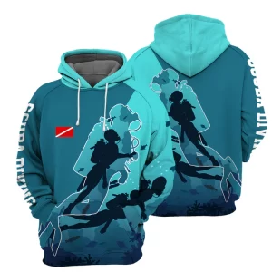 Scuba Diving 3D All Over Printed Hoodie